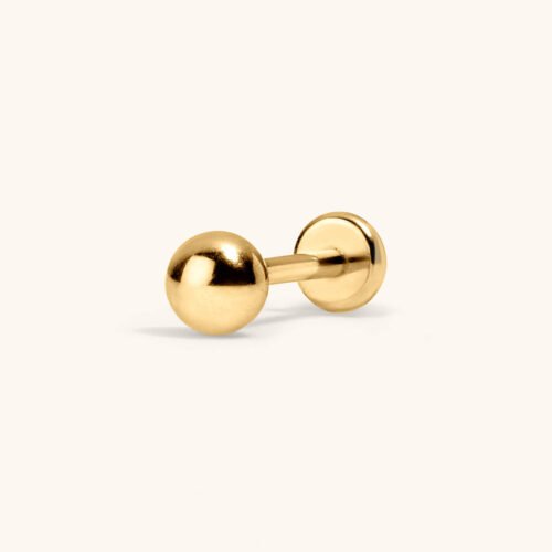Little Sphere Push Pin Flat Back Earring