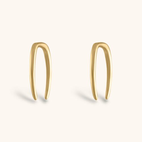 Whisper Open Hoop Earrings in 14k Gold - 18G